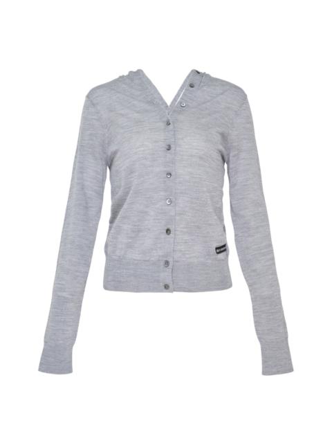 Alexander Wang Long Sleeve Continuous Placket Cardigan