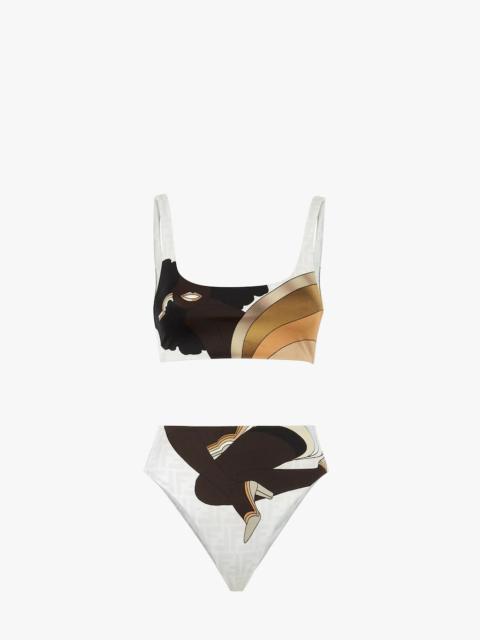 FENDI Multicolor Lycra® bikini