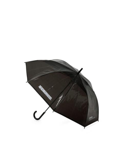 NEIGHBORHOOD logo-print transparent umbrella