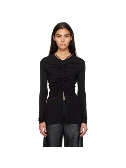 Proenza Schouler Black Proenza Schouler White Label Matte Long Sleeve T-Shirt