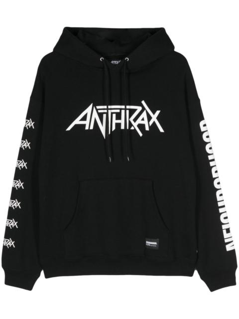 NEIGHBORHOOD x Anthrax logo-print hoodie
