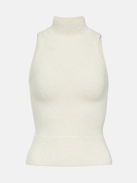 PATOU Alpaca-blend turtleneck top