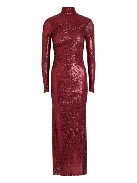 Needle & Thread Malia sequin turtleneck midi dress