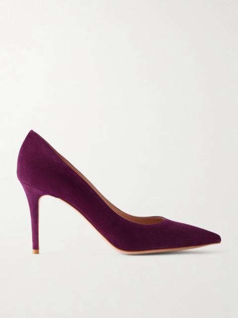Gianvito Rossi 85 Suede Pumps
