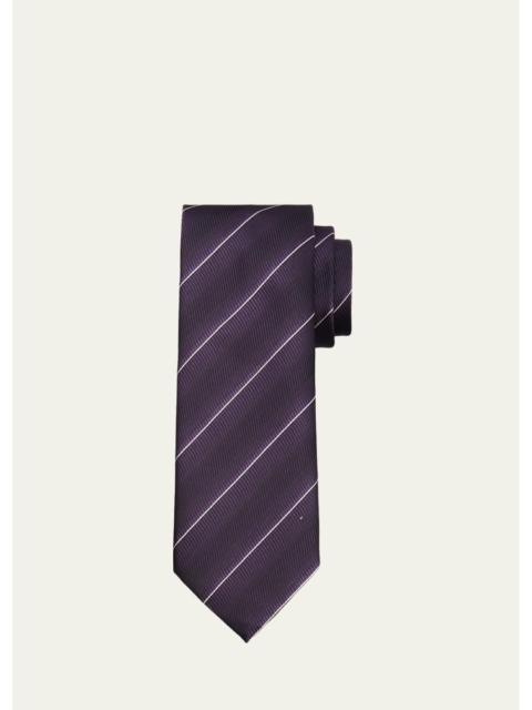 TOM FORD Men's Wavy Stripe Silk Tie