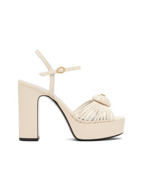 Valentino Off-White VLogo Signature Platform Sandals