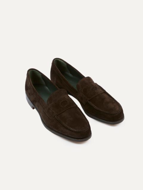 Brown Suede Charles Mk II Goodyear Welted Penny Loafer
