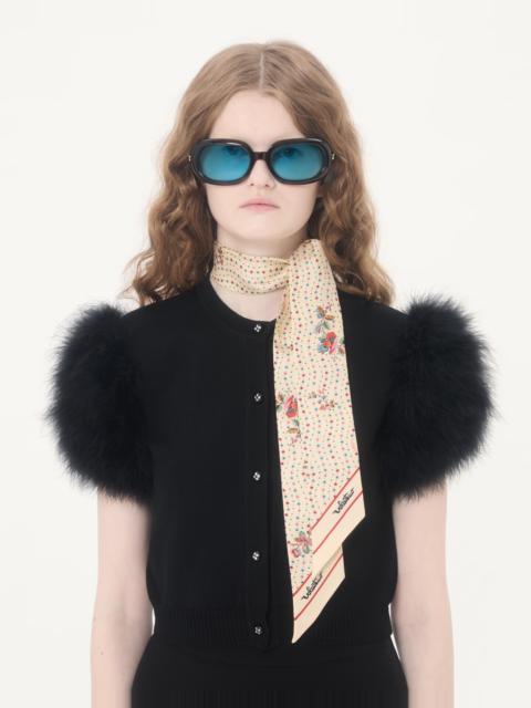 Valentino PAPIER FLOREAL SILK BANDEAU SCARF