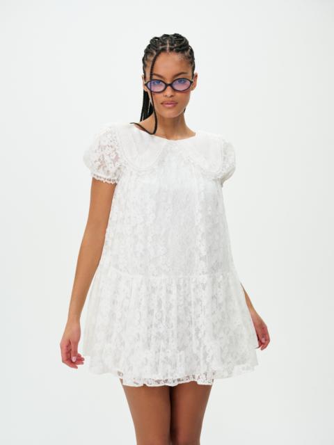 For Love & Lemons Ditsy Petal Babydoll Mini Dress