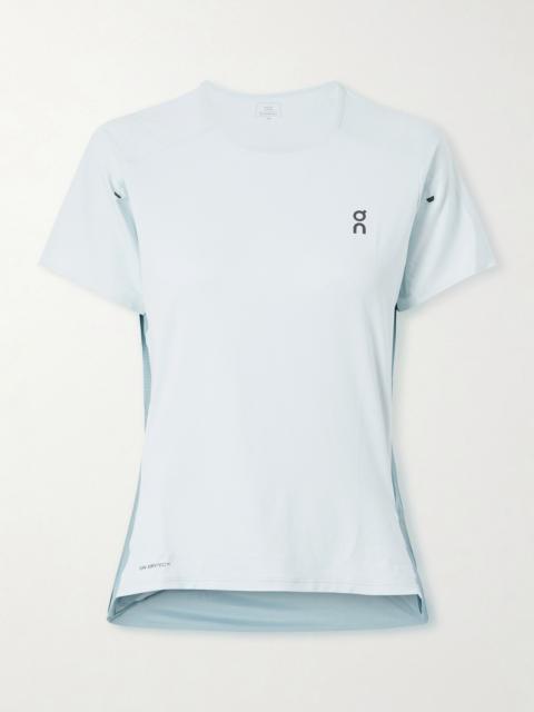 On Performance-T stretch-mesh T-shirt Blue