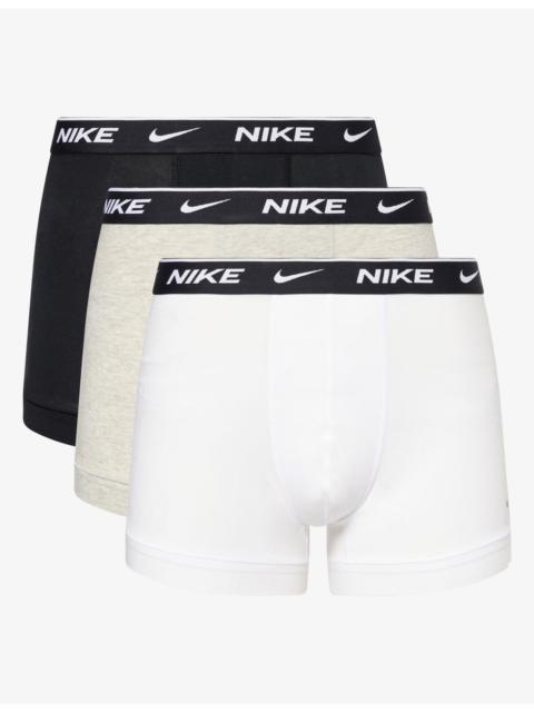 Nike Essential Pack of Three Cotton-Stretch Trunks