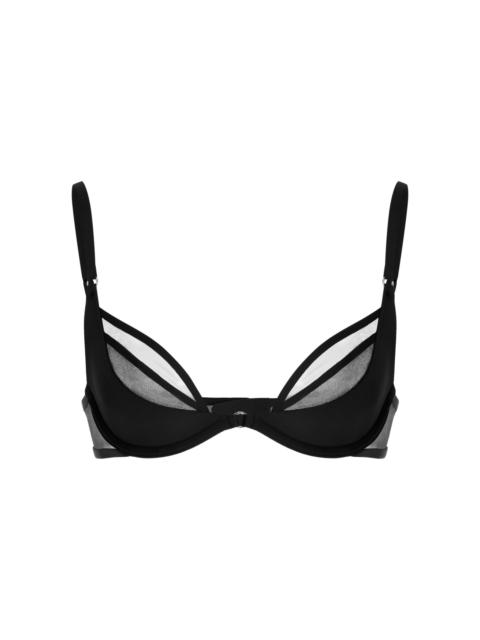 NENSI DOJAKA Nensi Dojaka for Calvin Klein Plunge Bra black