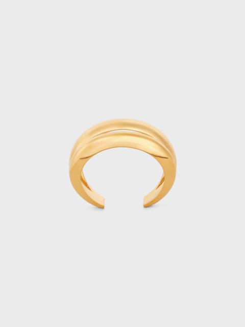 CELINE Formes Abstraites Cuff in Brass with Gold Finish