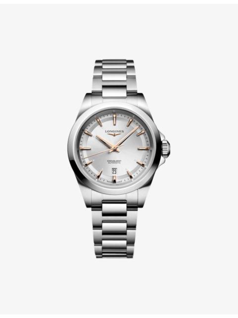 Longines L3.320.4.72.6 Conquest 30mm Stainless-Steel Automatic Watch