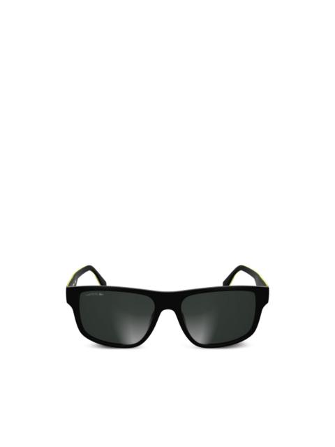 LACOSTE logo-plaque rectangle-frame sunglasses