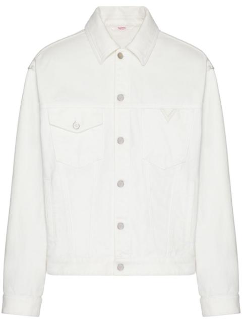 Valentino logo-plaque denim jacket