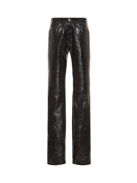 Alessandra Rich PATENT LEATHER TROUSERS