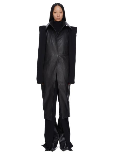 Rick Owens dracucollar leather coat