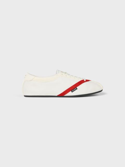 CELINE THE FLAT SNEAKER IN GROS GRAIN, VELVET, SUEDE GOATSKIN AND LAMBSKIN