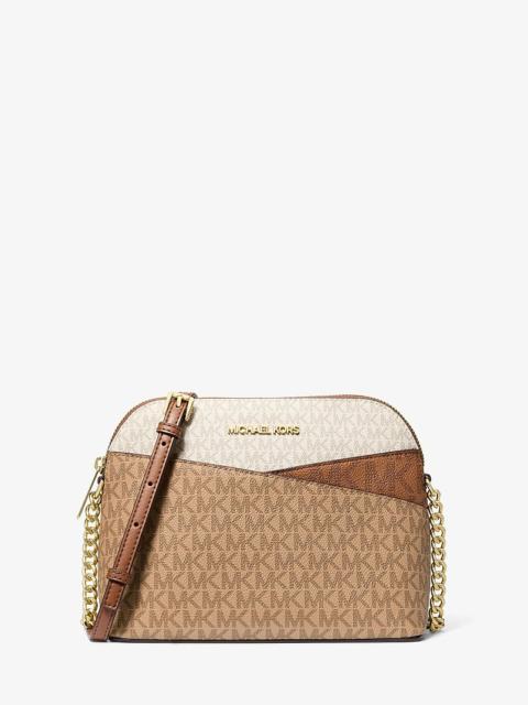 MICHAEL KORS Jet Set Travel Medium Color-Block Signature Logo Crossbody Bag