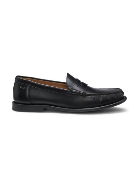 BOSS LEATHER MOCCASINS WITH PENNY TRIM