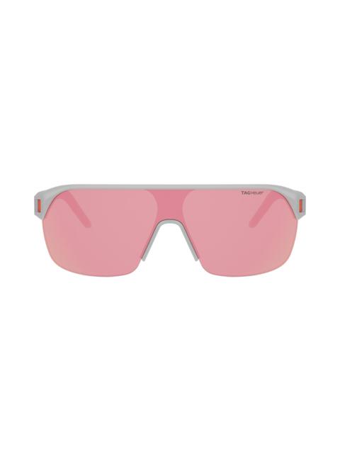 TAG Heuer Men's Drive Mask 132MM Square Sunglasses - Grey And Smoke Mirror
