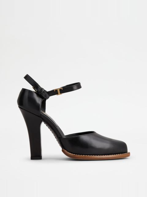 Tod's D'ORSAY PUMPS IN LEATHER - BLACK