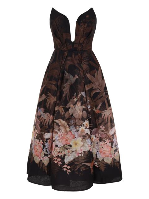 Zimmermann ILLUMINATE DRAPED MIDI DRESS