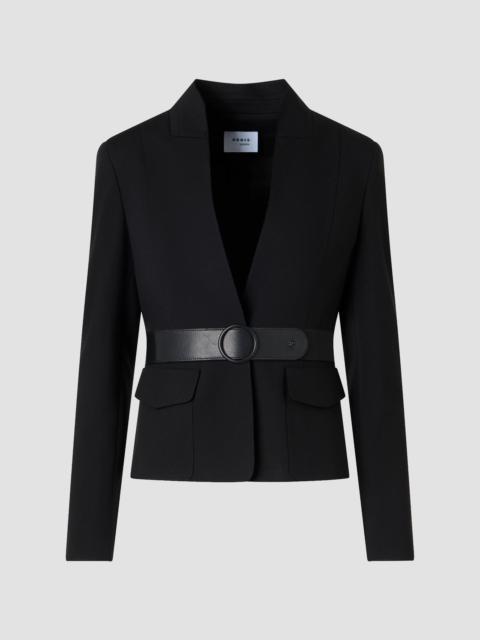 AKRIS Women's Belted Jacket - Black