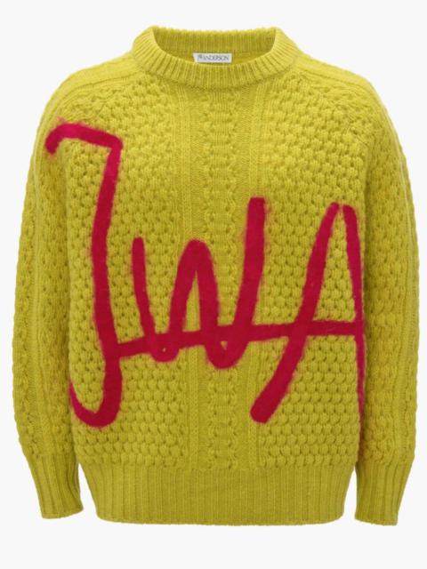 JW Anderson JWA CREWNECK CABLE  JUMPER