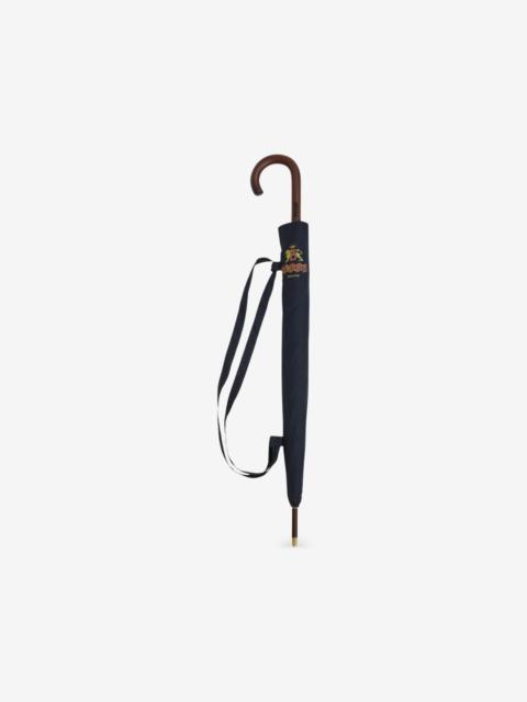 Baracuta logo-print wood-handle umbrella