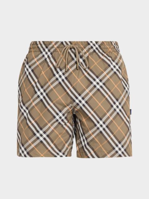 Burberry Men's Signature Check Swim Trunks