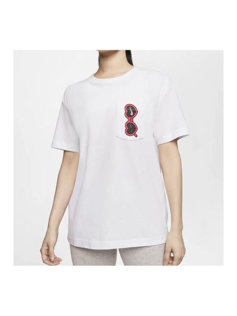 Nike (WMNS) Nike AS W Sportswear Nike Sportswear Tee BOY SUMMER FUN 3 White CU9700-100