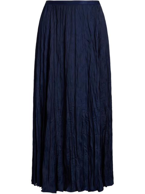 Polo Ralph Lauren crinkled A-line midi skirt