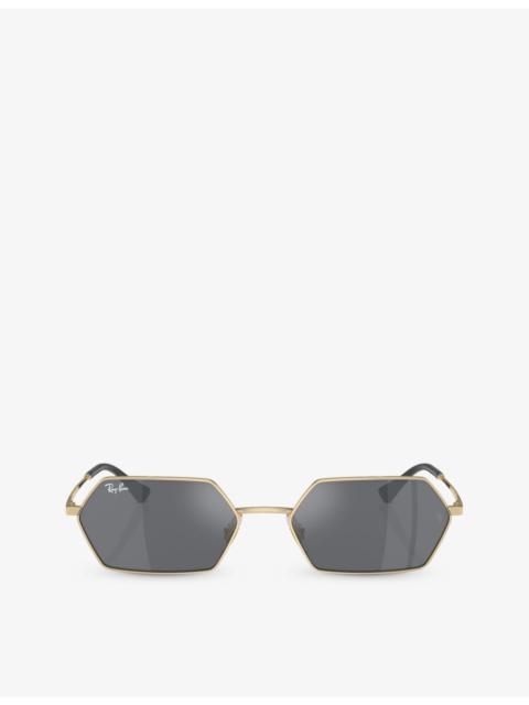 Ray-Ban RB3728 Yevi irregular-frame metal sunglasses