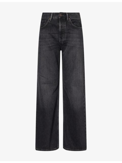 Acne Studios Regular-Fit Wide-Leg Denim Jeans