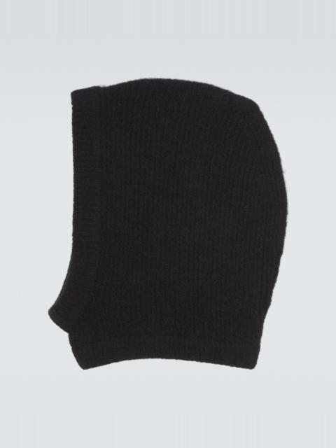 Rick Owens Alpaca and wool-blend hood
