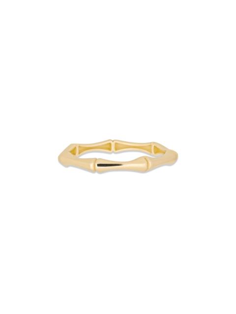 STONE AND STRAND Slim Gold Bamboo Ring