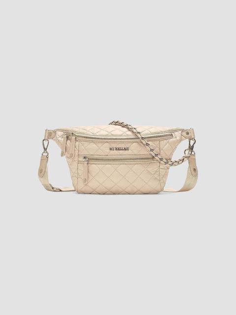 MZ Wallace Women's Crosby Small Quilted Crossbody Bag - Buff