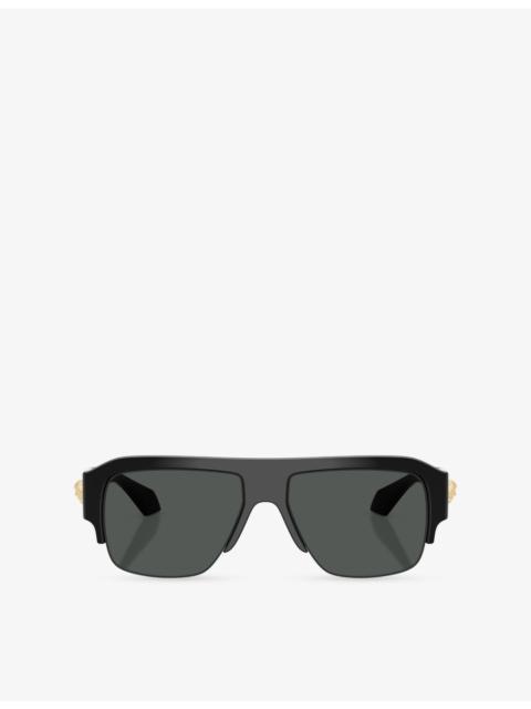 VERSACE VE4525U Square-Frame Acetate Sunglasses