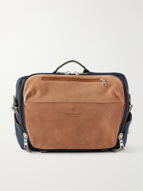 master-piece Grave Suede and Shell Messenger-Bag