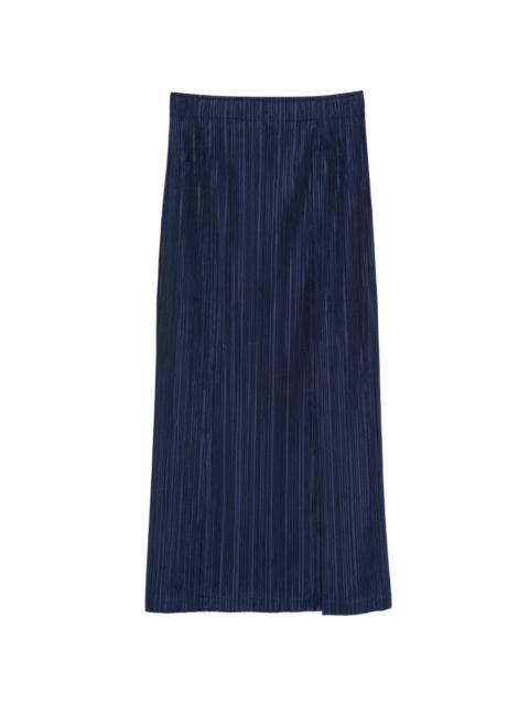 Pleats Please Issey Miyake pleated midi skirt
