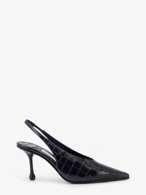 JIMMY CHOO Patent Leather Pumps With Crocodile Print