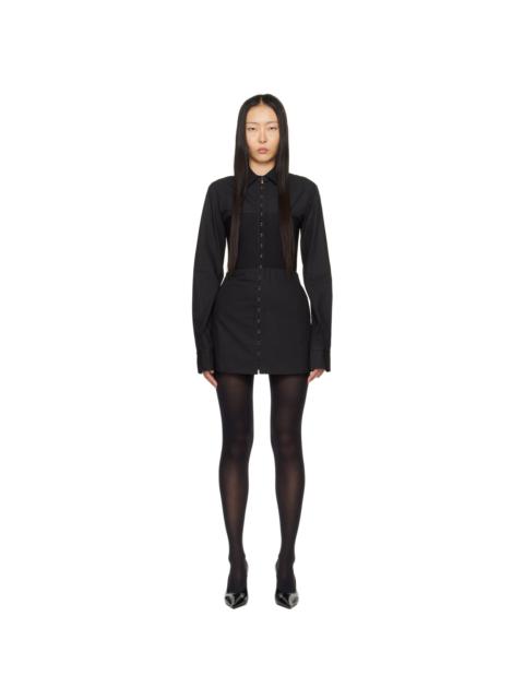Dion Lee Black Hook Tube Minidress
