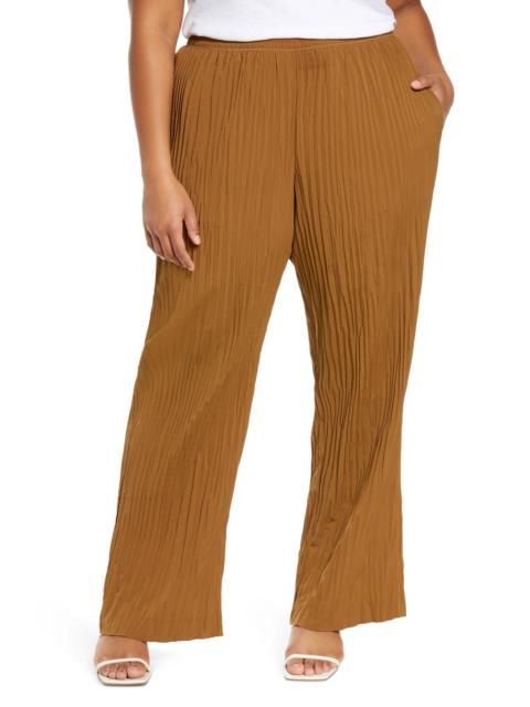 Plissé Pull-On Pants