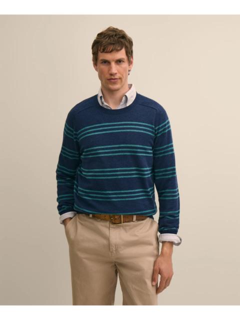 Brooks Brothers Supima® Cotton Heathered Stripe Sweater