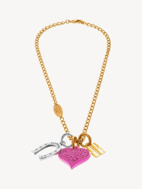 BALENCIAGA Carousel Horseshoe Collector Necklace in Multicolored