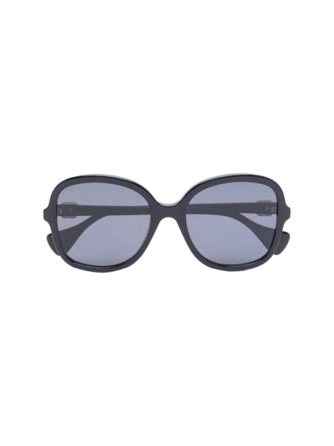 oversized round-frame sunglasses