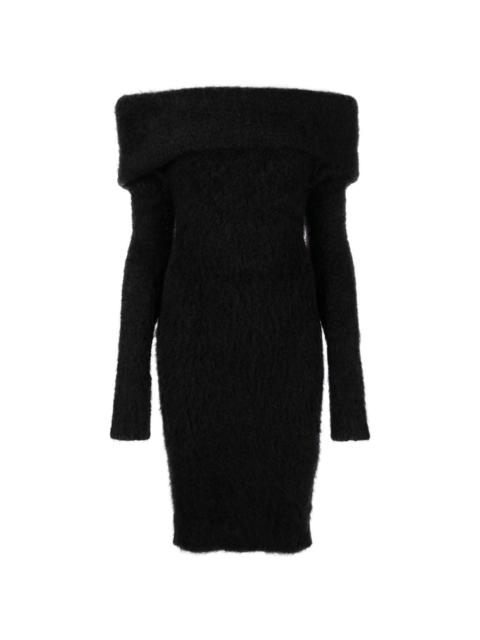 Isabel Marant Aria off-shoulder knitted dress