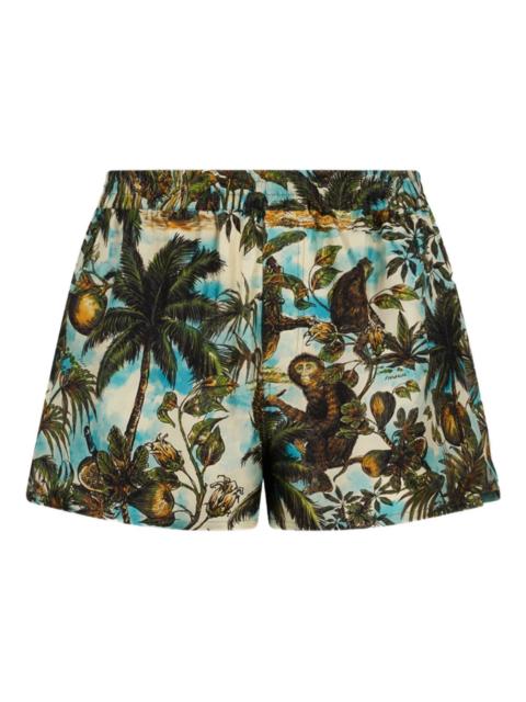DSQUARED2 monkey-print shorts